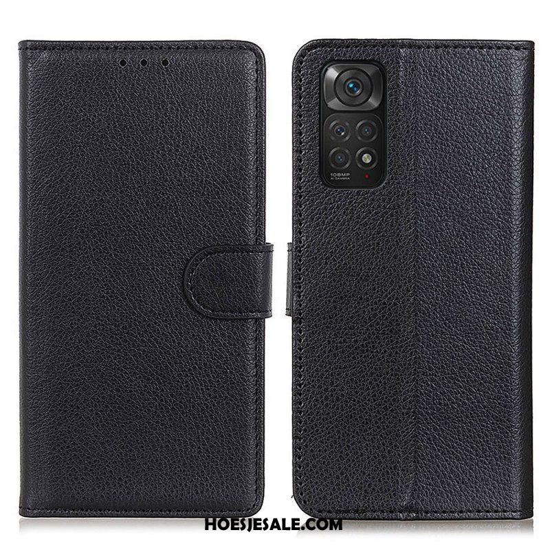 Folio-hoesje voor Xiaomi Redmi Note 11 / 11S Traditioneel Lychee