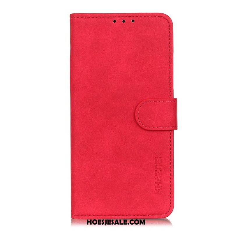 Folio-hoesje voor Xiaomi Redmi Note 11 Pro / 11 Pro 5G Khazneh Vintage Leereffect