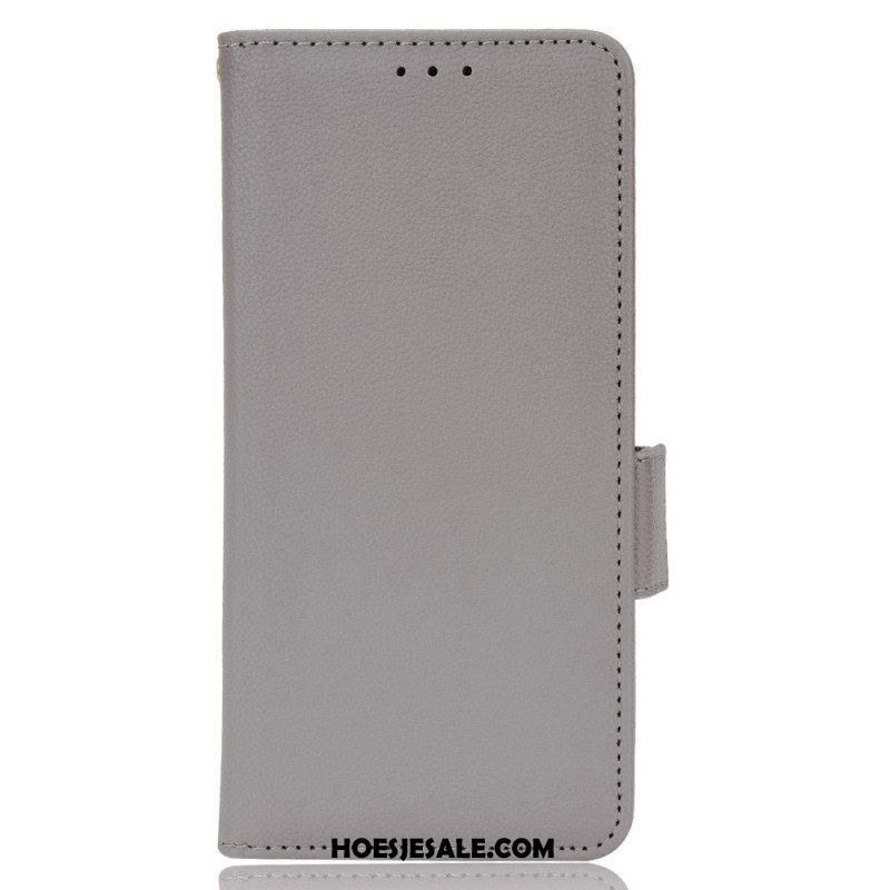 Folio-hoesje voor Xiaomi Redmi Note 11 Pro / 11 Pro 5G Lychee Kunstleer