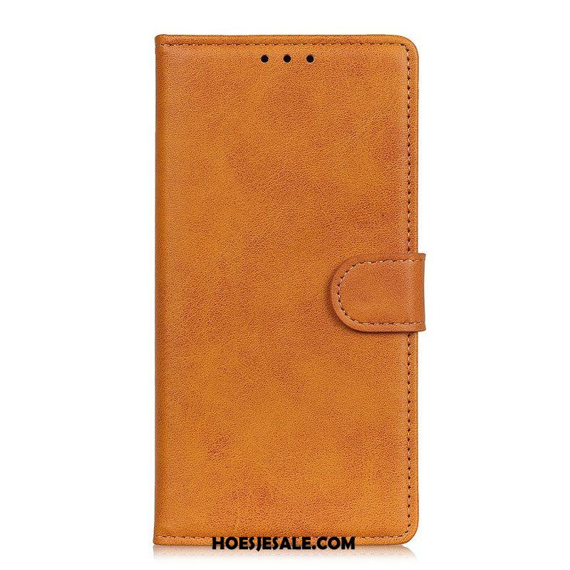 Folio-hoesje voor Xiaomi Redmi Note 11 Pro / 11 Pro 5G Retro Mat Leereffect