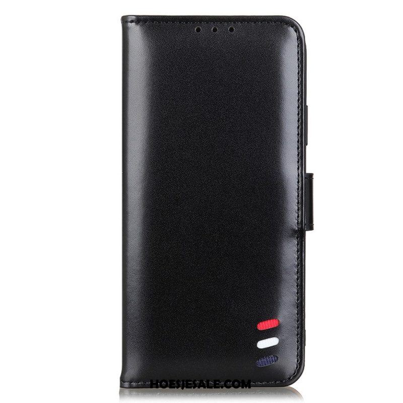 Folio-hoesje voor Xiaomi Redmi Note 11 Pro Plus 5G Driekleurig Leereffect