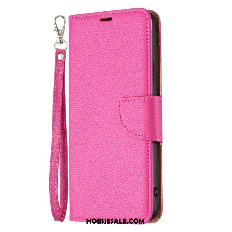 Folio-hoesje voor Xiaomi Redmi Note 11 Pro Plus 5G Lychee Schuine Sluiting