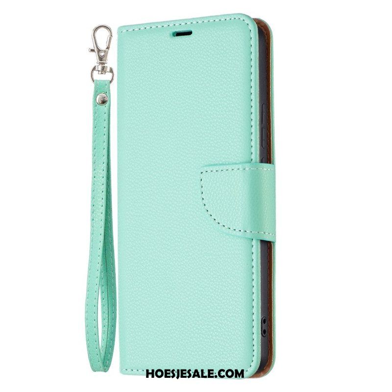 Folio-hoesje voor Xiaomi Redmi Note 11 Pro Plus 5G Lychee Schuine Sluiting