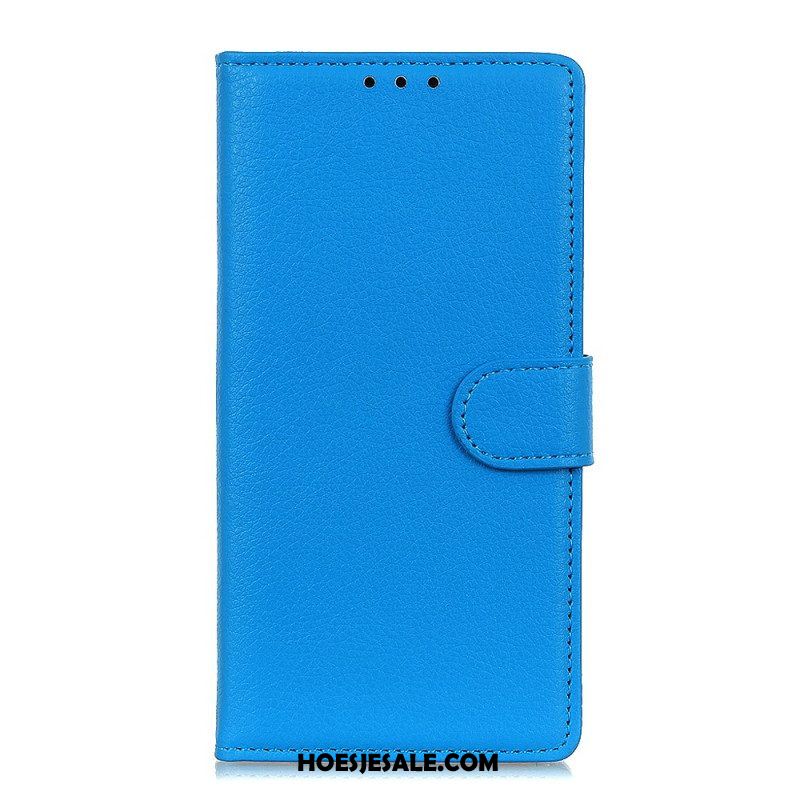 Folio-hoesje voor Xiaomi Redmi Note 11 Pro Plus 5G Traditioneel Litchi-leer