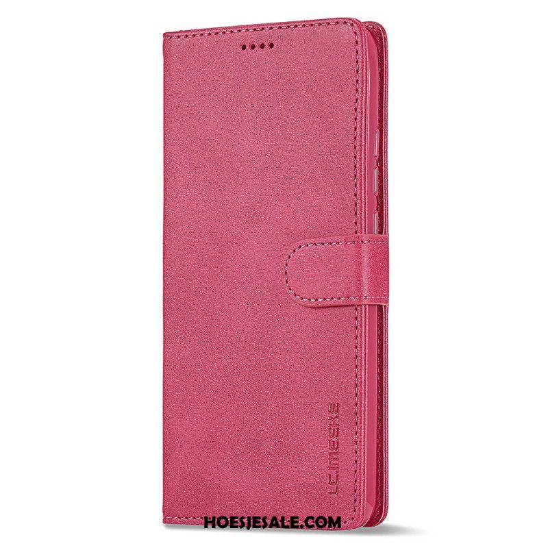 Folio-hoesje voor Xiaomi Redmi Note 12 4G Ledereffect Lc.imeeke