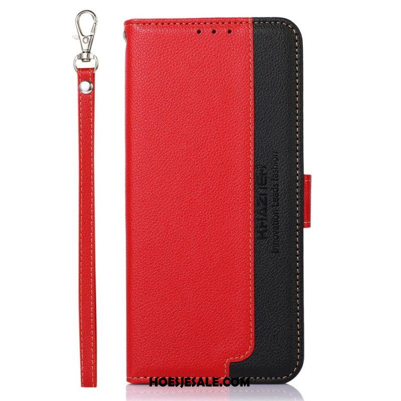 Folio-hoesje voor Xiaomi Redmi Note 12 4G Lychee-stijl Rfid Khazneh