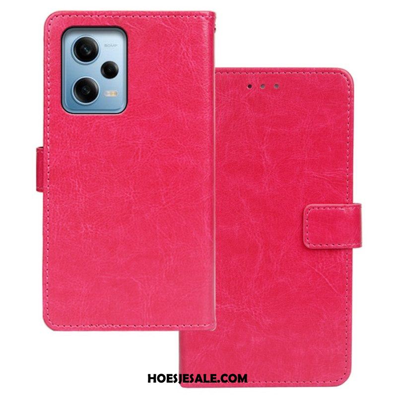 Folio-hoesje voor Xiaomi Redmi Note 12 Pro Idewei Lederen Stijl