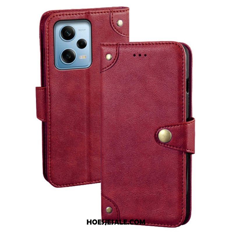 Folio-hoesje voor Xiaomi Redmi Note 12 Pro Magnetische Knop