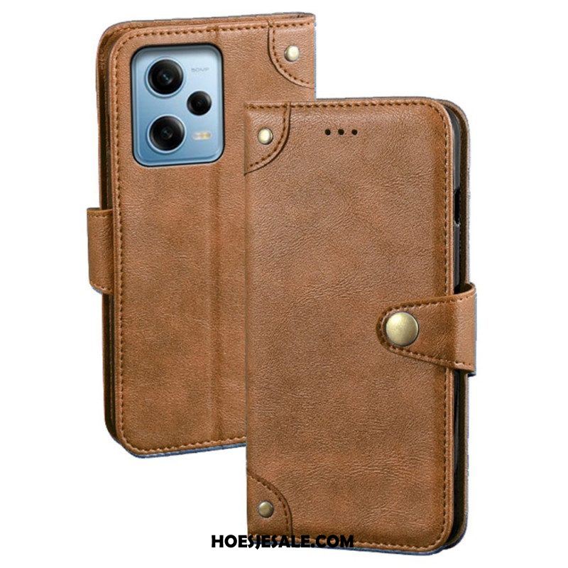 Folio-hoesje voor Xiaomi Redmi Note 12 Pro Magnetische Knop