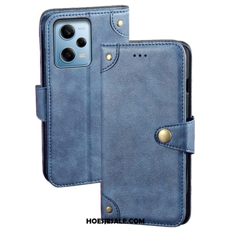 Folio-hoesje voor Xiaomi Redmi Note 12 Pro Magnetische Knop