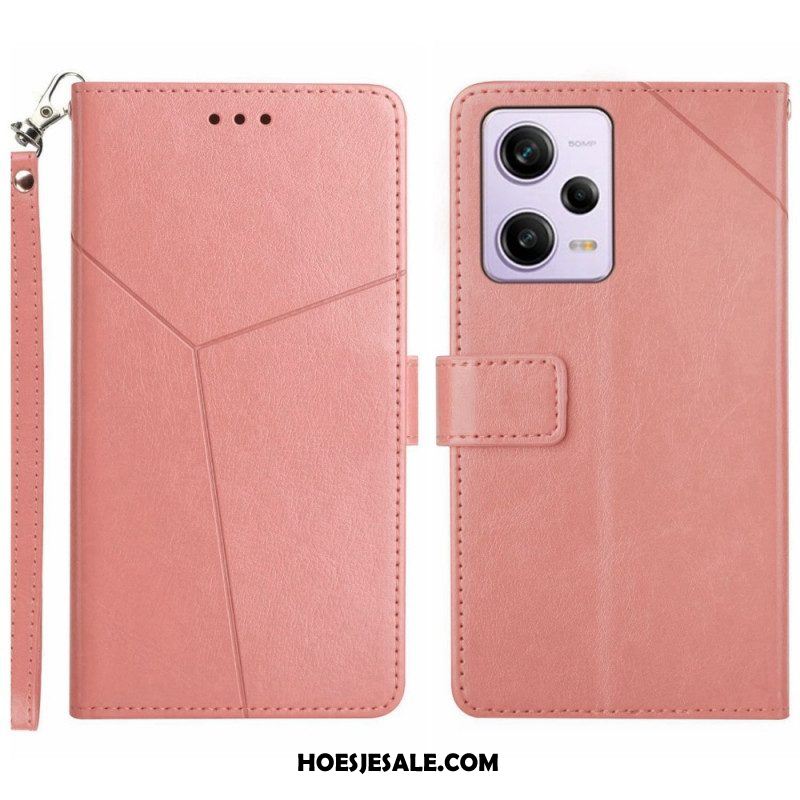 Folio-hoesje voor Xiaomi Redmi Note 12 Pro Met Ketting Y Strappy-ontwerp