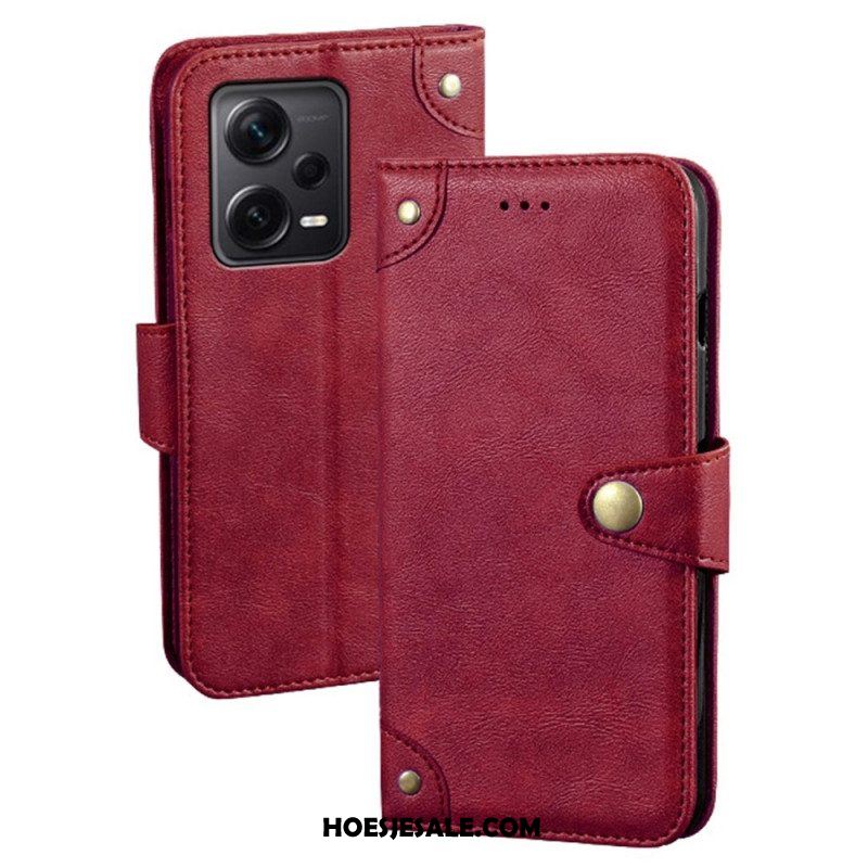 Folio-hoesje voor Xiaomi Redmi Note 12 Pro Plus Magnetische Knop