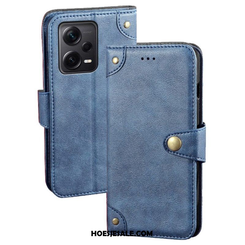 Folio-hoesje voor Xiaomi Redmi Note 12 Pro Plus Magnetische Knop