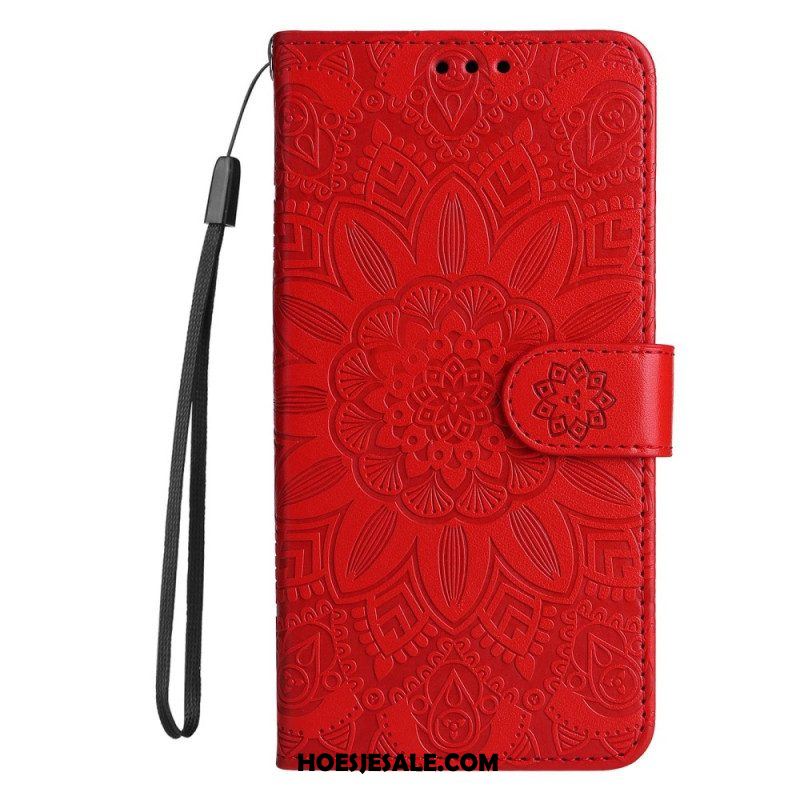 Folio-hoesje voor Xiaomi Redmi Note 12 Pro Plus Met Ketting Mandala-decoratie Met Riem