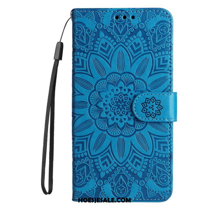 Folio-hoesje voor Xiaomi Redmi Note 12 Pro Plus Met Ketting Mandala-decoratie Met Riem