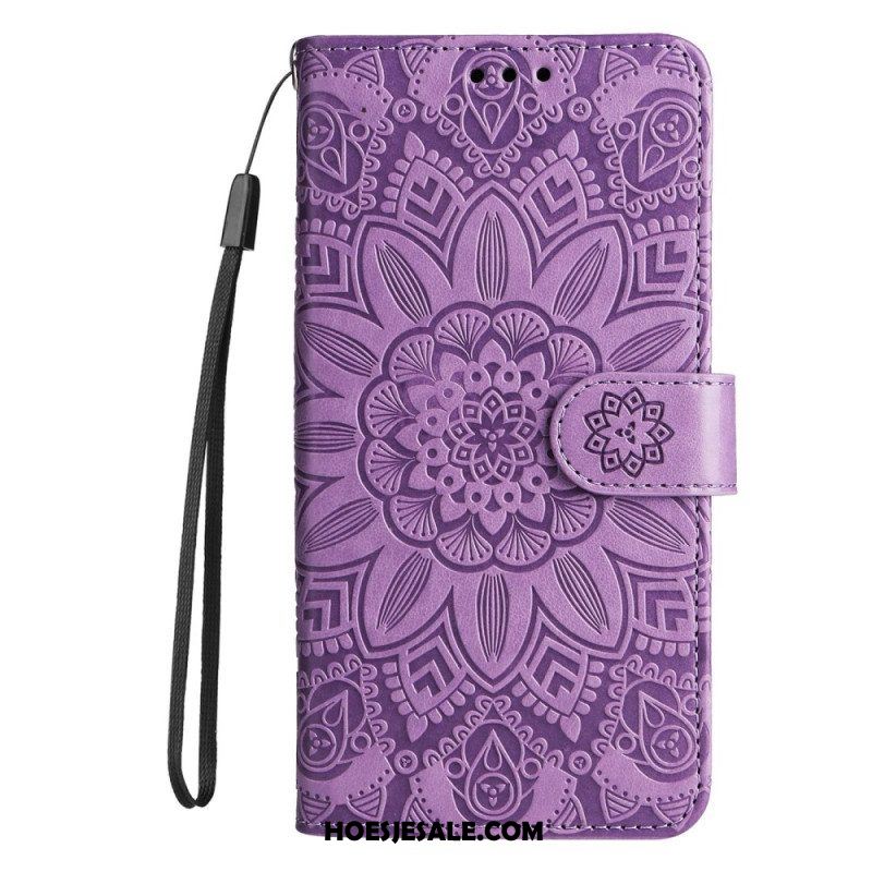 Folio-hoesje voor Xiaomi Redmi Note 12 Pro Plus Met Ketting Mandala-decoratie Met Riem