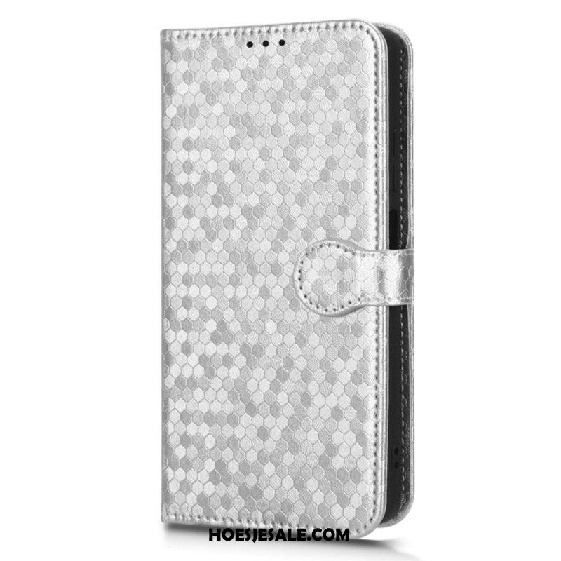 Folio-hoesje voor Xiaomi Redmi Note 12 Pro Plus Met Ketting Strappy-patroon In 3d