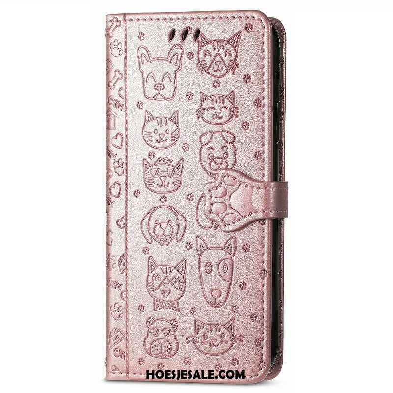 Folio-hoesje voor iPhone 13 Mini Geanimeerde Dieren