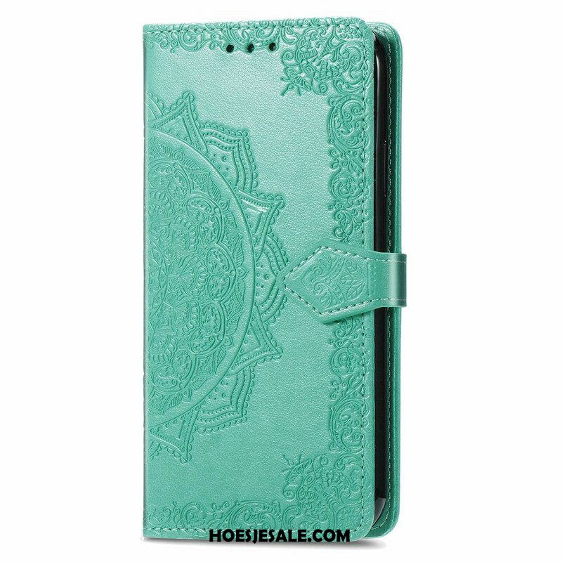 Folio-hoesje voor iPhone 13 Mini Mandala Middeleeuwen