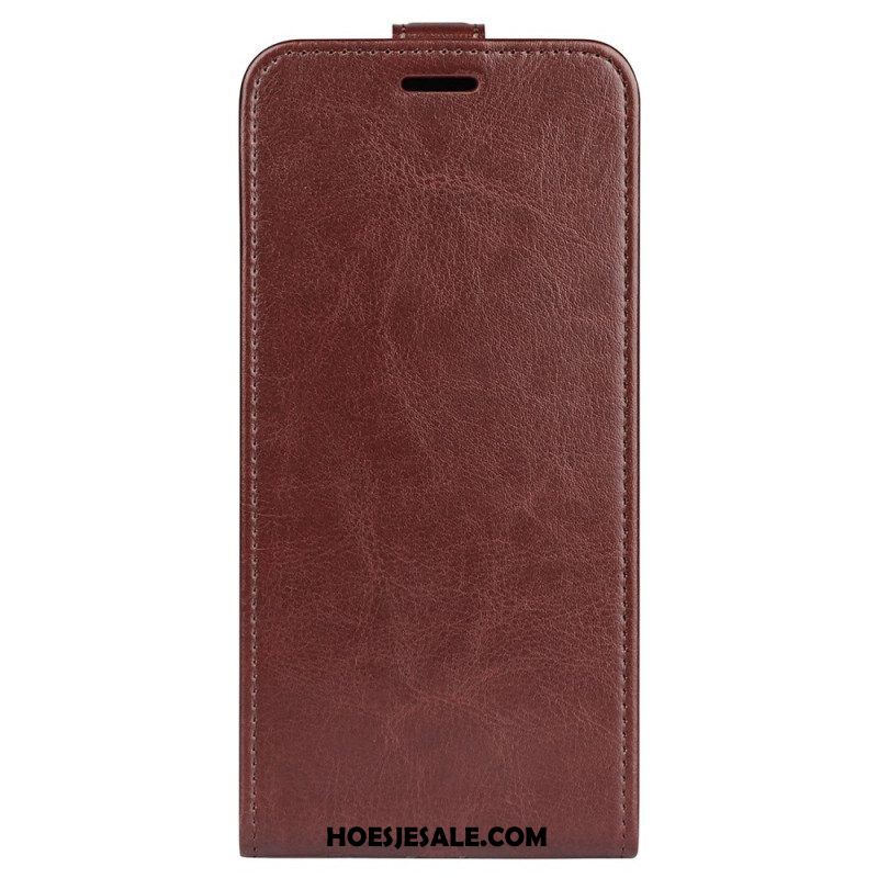 Folio-hoesje voor iPhone 14 Flip Case Verticale Flap Leer Effect