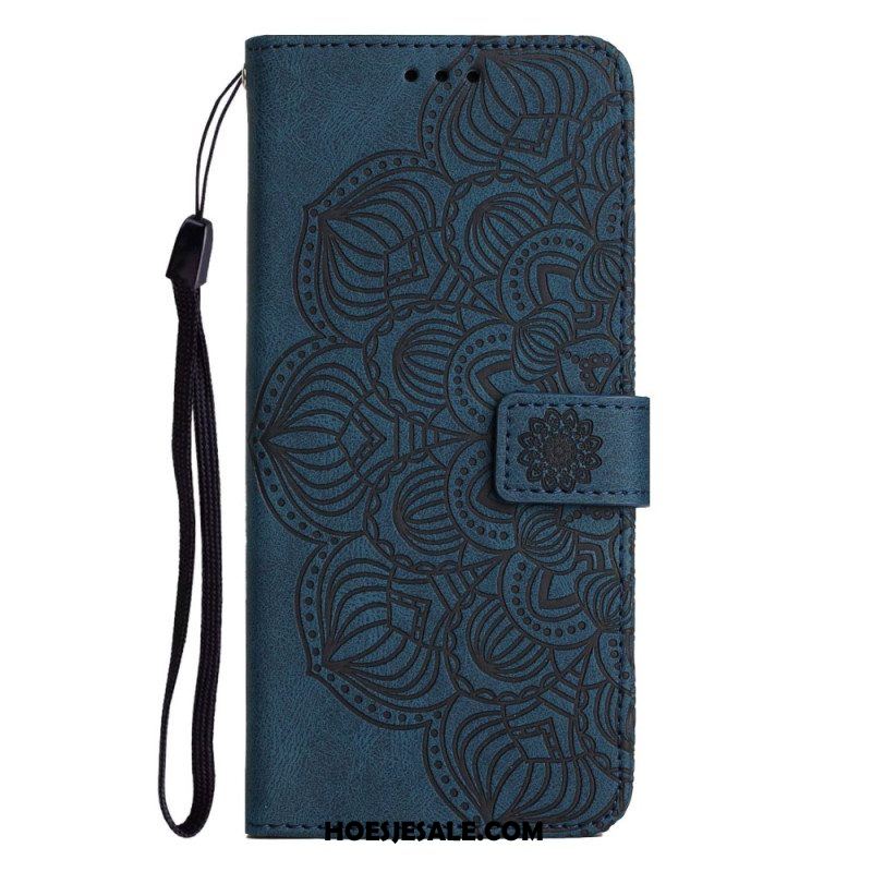 Folio-hoesje voor iPhone 14 Plus Mandala Met Koord