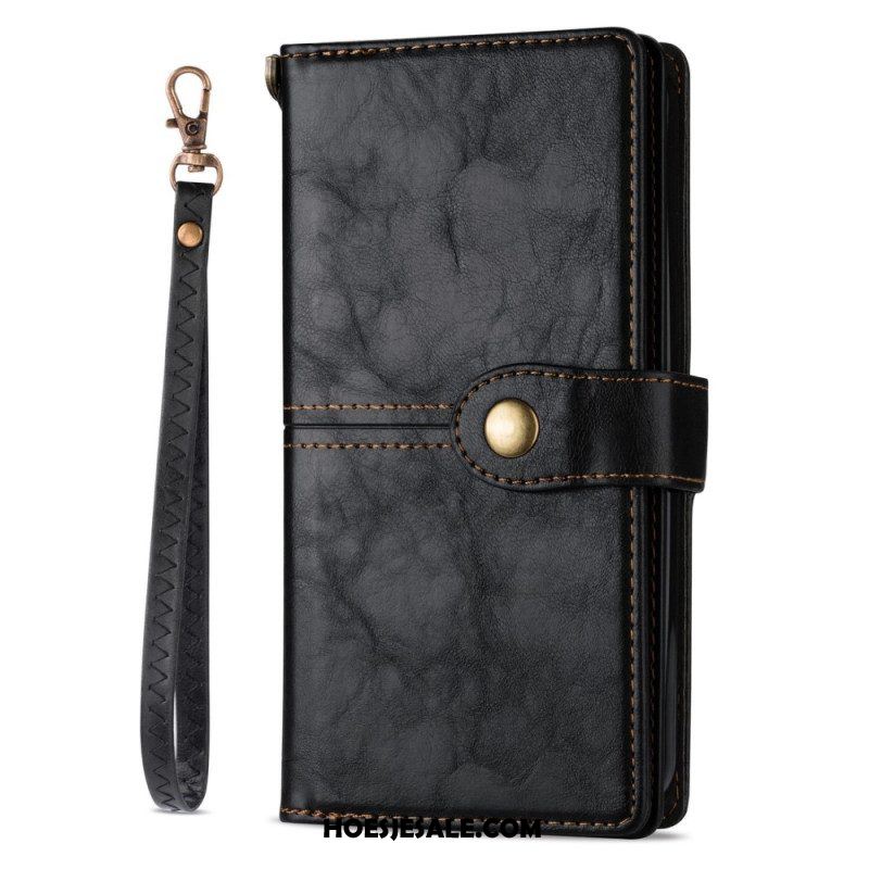 Folio-hoesje voor iPhone 14 Pro Max Vintage Multifunctioneel