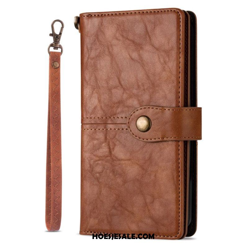 Folio-hoesje voor iPhone 14 Pro Max Vintage Multifunctioneel