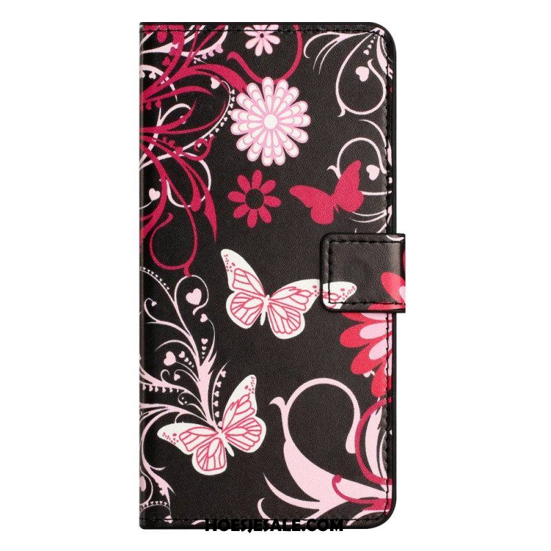 Folio-hoesje voor iPhone 14 Vlinders