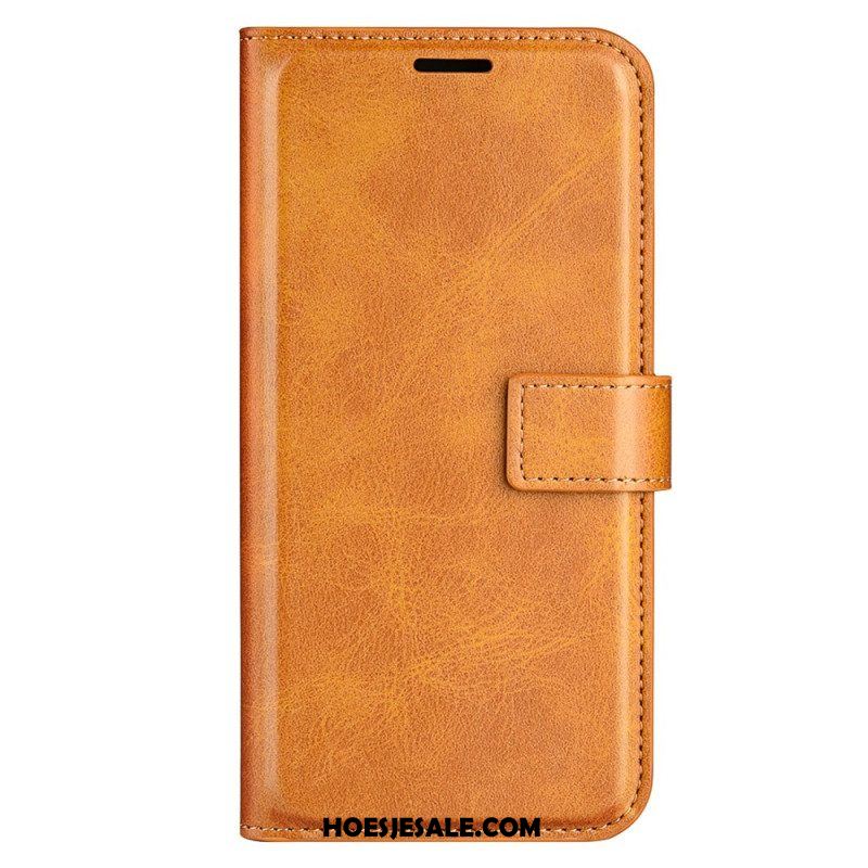 Folio-hoesje voor iPhone 15 Leerstijl