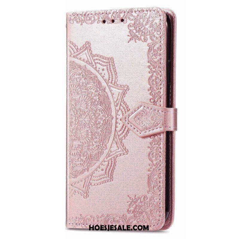 Folio-hoesje voor iPhone 15 Pro Barokmandala