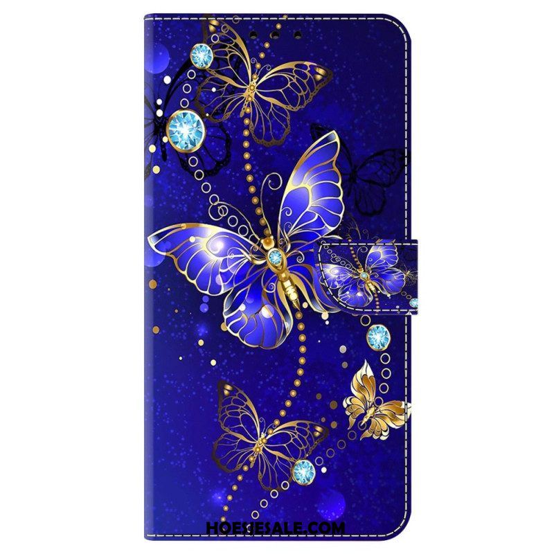 Folio-hoesje voor iPhone 15 Pro Kostbare Vlinders