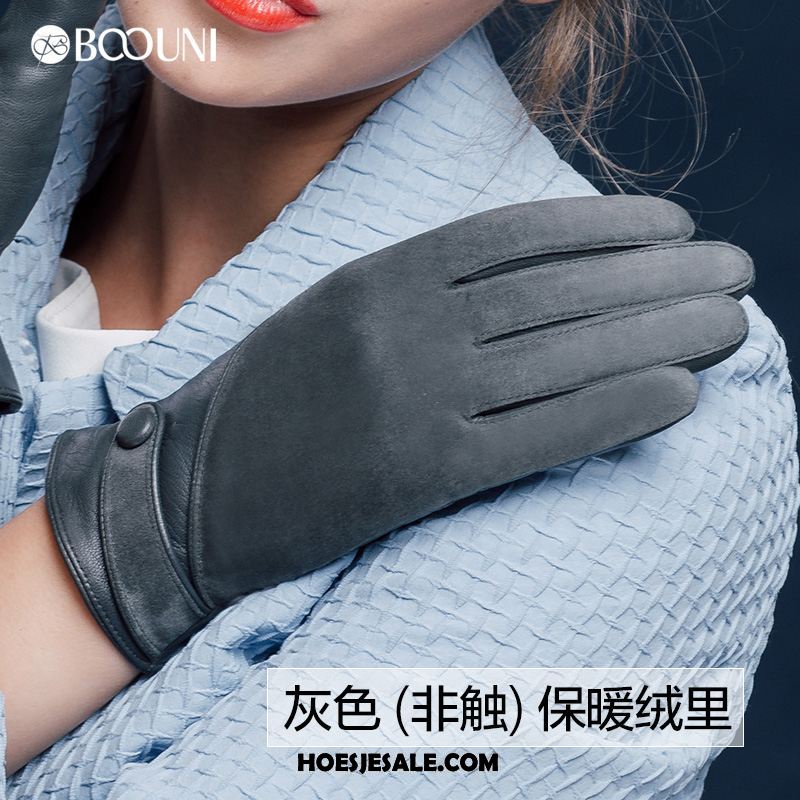 Handschoenen Dames Suede Mode Blijf Warm Pluche Winter Online