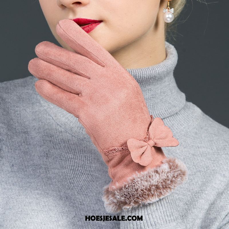 Handschoenen Dames Verdikken Vrouwen Handschoen Konijnenbont Winter Online