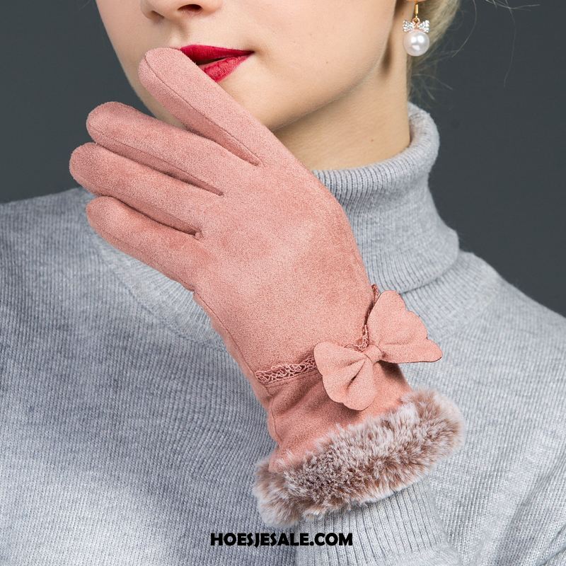 Handschoenen Dames Verdikken Vrouwen Handschoen Konijnenbont Winter Online