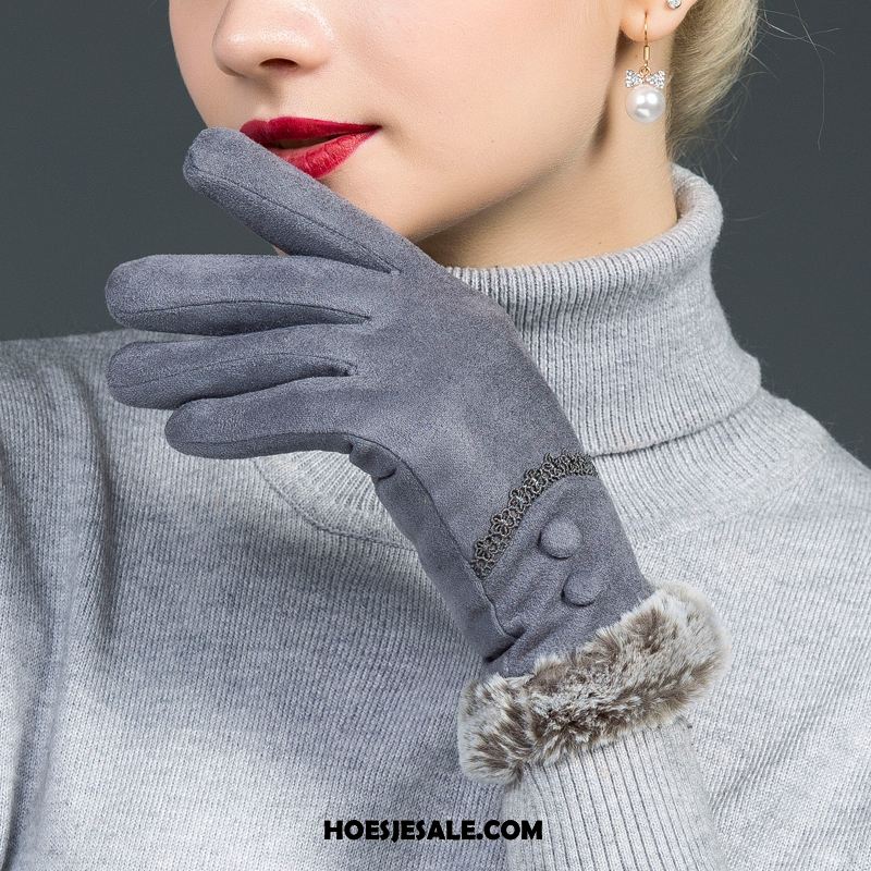 Handschoenen Dames Verdikken Vrouwen Handschoen Konijnenbont Winter Online