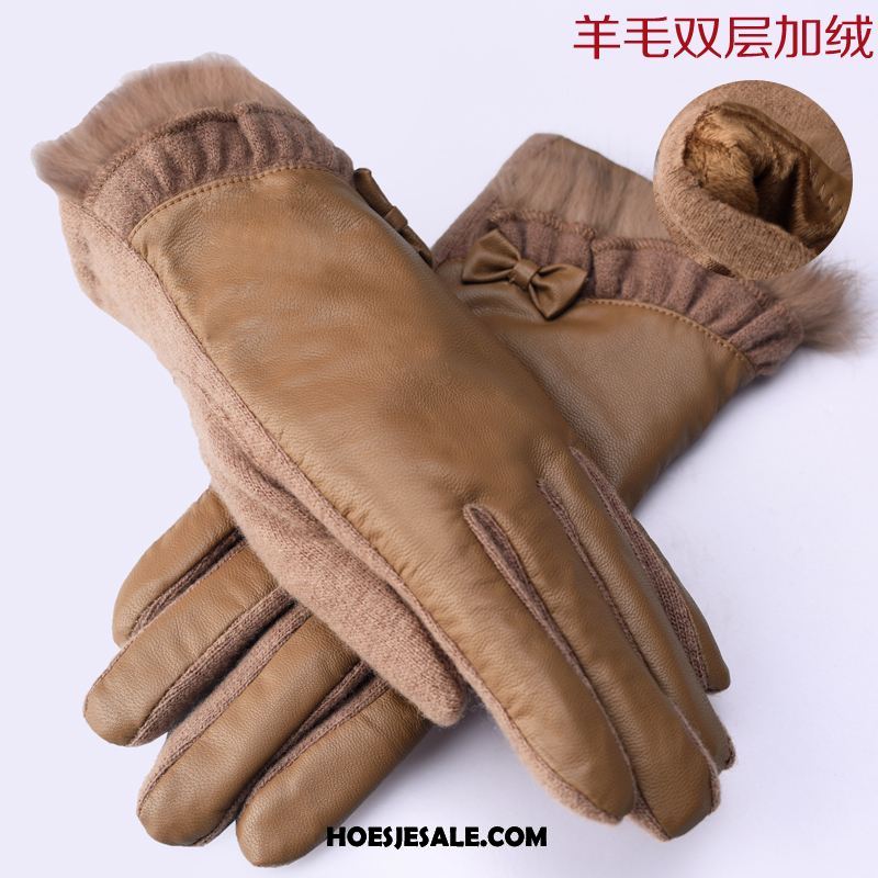 Handschoenen Dames Winter Blijf Warm Elegante Purper Koude Goedkoop