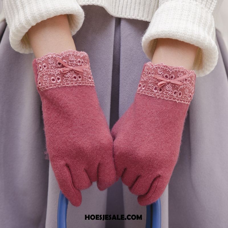 Handschoenen Dames Winter Vlinderdas Blijf Warm Elegante Dun Aanbiedingen