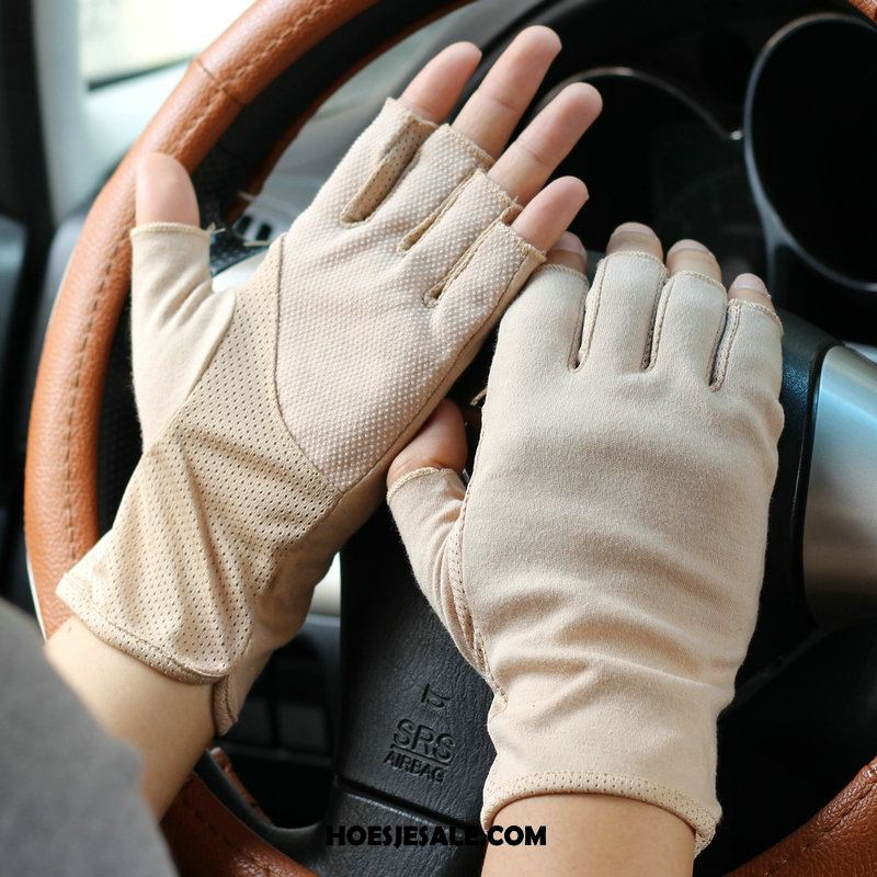 Handschoenen Heren Halve Vinger Antislip Dun Mannen Autorijden Goedkoop