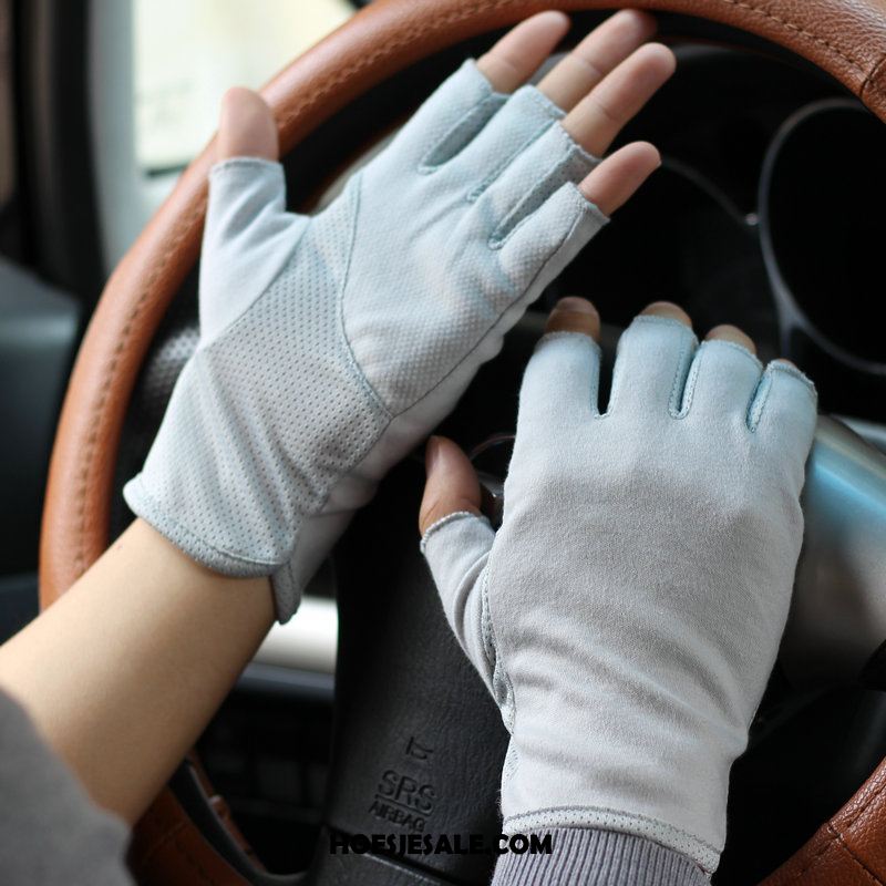 Handschoenen Heren Halve Vinger Antislip Dun Mannen Autorijden Goedkoop