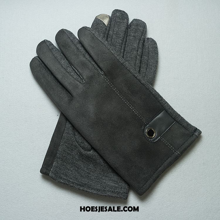 Handschoenen Heren Touchscreen Blijf Warm Zeemleer Winter Outdoor Kopen