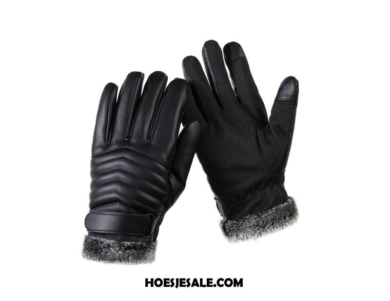 Handschoenen Heren Winter Blijf Warm Pluche Antislip Verdikken Goedkoop