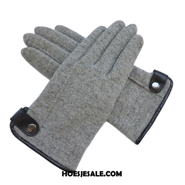 Handschoenen Heren Wol Winter Dubbele Pluche Blijf Warm Kopen