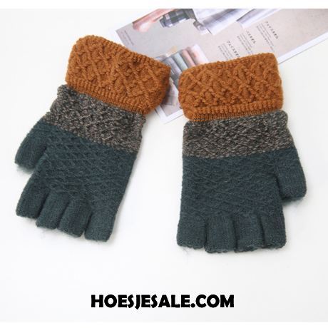 Handschoenen Heren Wollen Herfst Vijf Vingers Blijf Warm Winter Winkel
