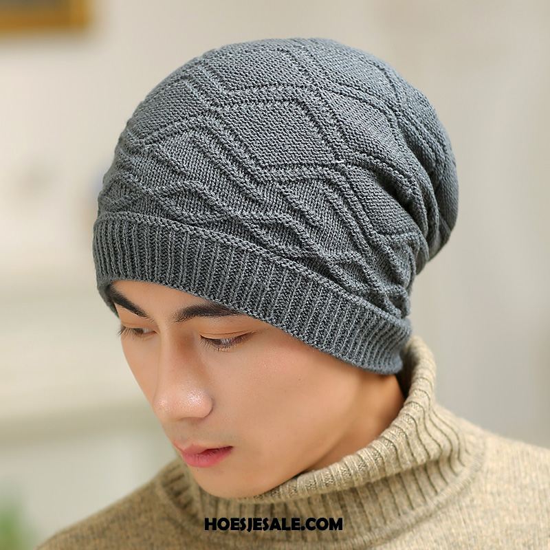 Hoeden Heren Breien Muts Pluche Gehoorbescherming Casual Blijf Warm Korting