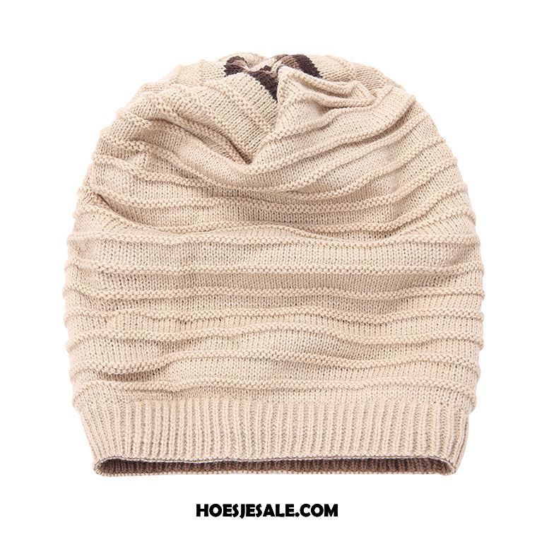 Hoeden Heren Casual Winter Breien Muts Blijf Warm Dual Gebruik Kopen