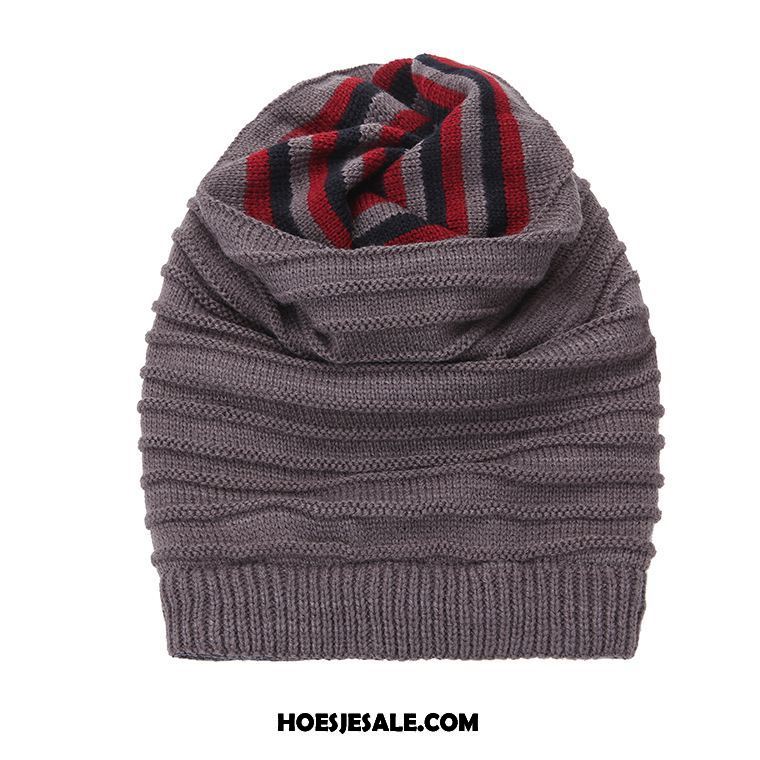 Hoeden Heren Casual Winter Breien Muts Blijf Warm Dual Gebruik Kopen