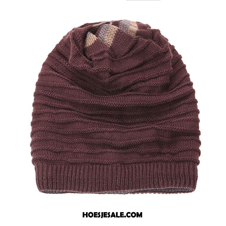 Hoeden Heren Casual Winter Breien Muts Blijf Warm Dual Gebruik Kopen