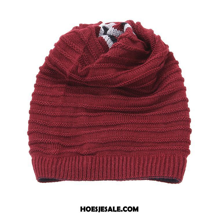 Hoeden Heren Casual Winter Breien Muts Blijf Warm Dual Gebruik Kopen