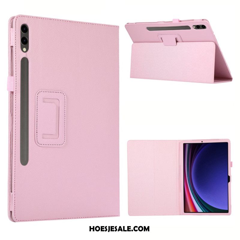 Hoesje Case Samsung Galaxy Tab S10 Plus Telefoonhoesje Lychee-textuur