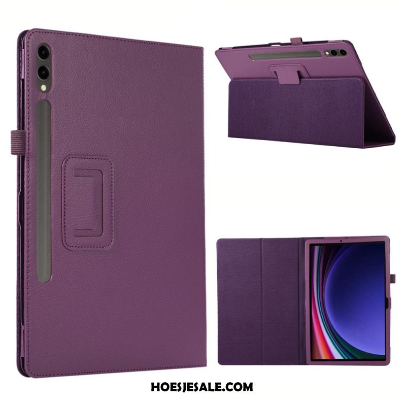 Hoesje Case Samsung Galaxy Tab S10 Plus Telefoonhoesje Lychee-textuur